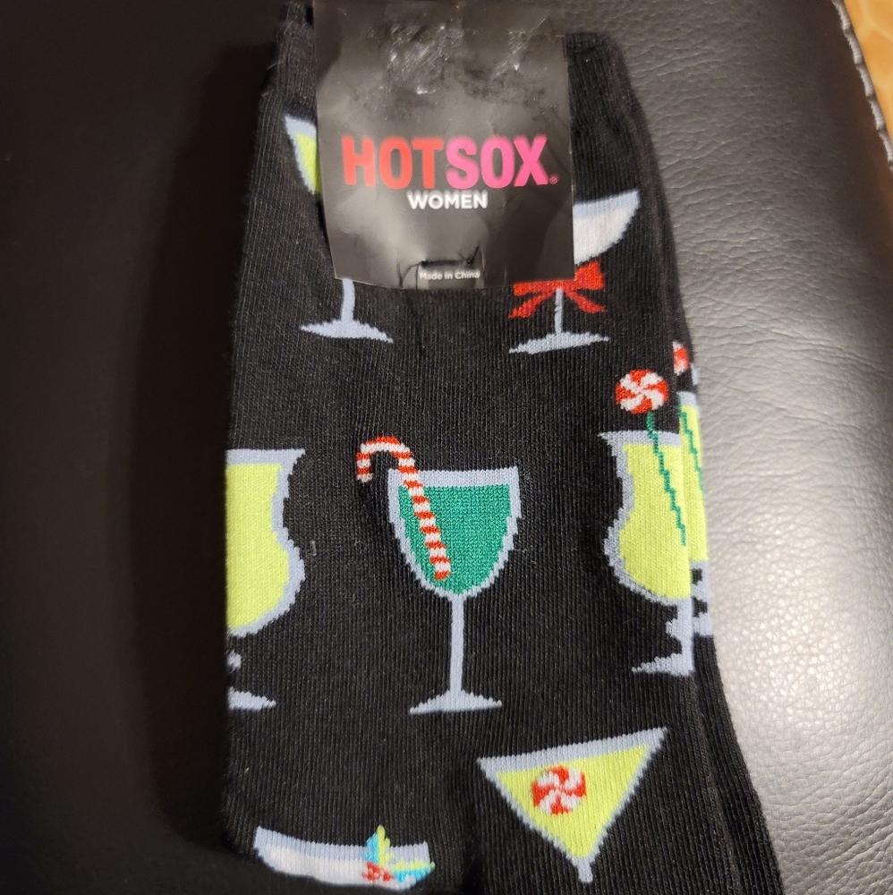 WOMENS HOTSOX BARTENDING CHRISTMAS SOCKS G6